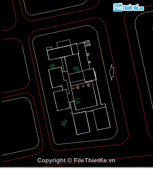 File cad,File cad thiết kế,trường mẫu giáo